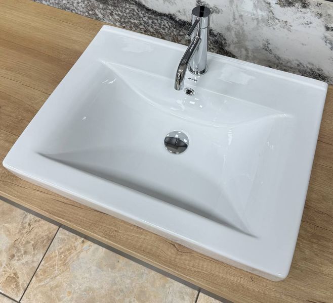 Умивальник (раковина) VBI BAGNARA 60 WHITE врізний VBI-018062 фото