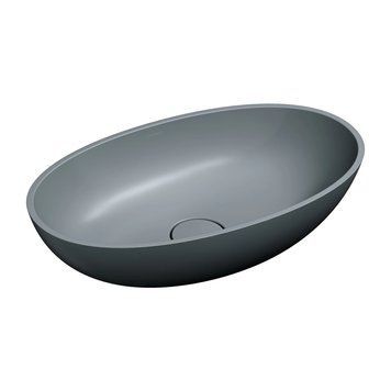 умивальник Omnires Shell 60x35 matt ash grey (SHELLUNAG) SHELLUNAG фото