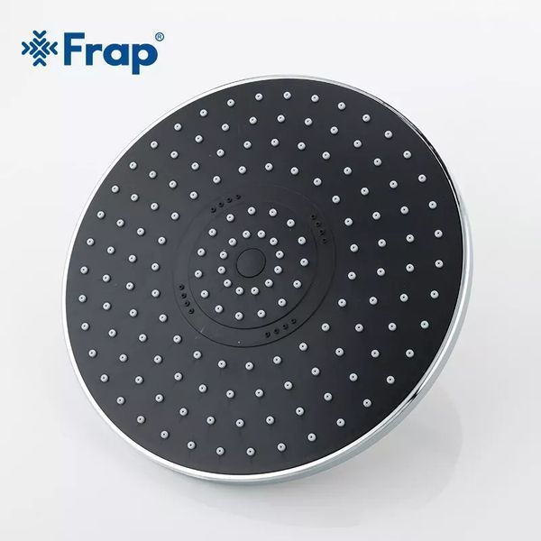 Душева система Frap F2442, поворотний вилив - перемикач на лійку, 3 режими, чорний/хром F2442 фото