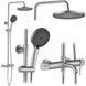 душова система Rea Lungo Stripe brushed nickel (REA-P9491) REA-P9491 фото 2