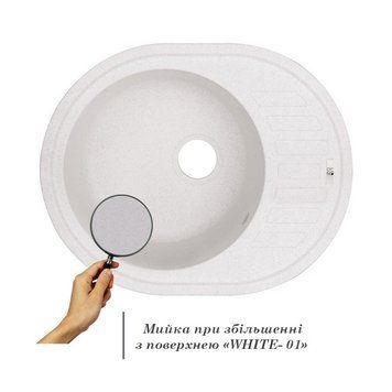 Кухонна мийка Lidz 620x500/200 WHI-01 (LIDZWHI01615500200) LIDZWHI01620500200 фото