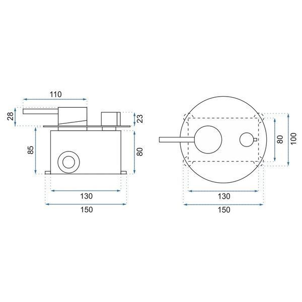 Душова система REA LUNGO CHROME + BOX прихованого монтажу * REA-P8007 фото
