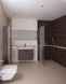 душова кабіна Omnires Marina Walk In 90x200 см безпечне скло, чорний( DNR90XBLTR) DNR90XBLTR фото 2