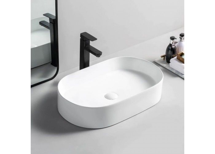 Умивальник (раковина) REA NADIA 60 WHITE білий накладний REA-U1055 фото