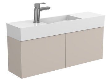 Тумба підвісна MINIMA сіра з умивальником TONI 850 Miraggio 8815067 фото