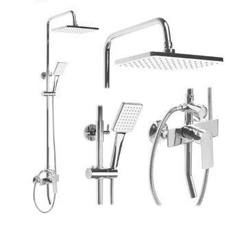 Душовий гарнітур REA MAXIMUS CHROME хром з виливом REA-P2411 фото