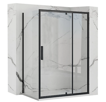 Душова кабіна REA RAPID SWING 100x120 BLACK REA-K6423 + REA-K6413 фото