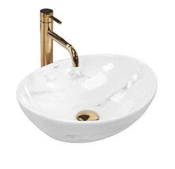 Умивальник (раковина) REA SOFIA NATURE MARBLE накладний мармур REA-U6605 фото