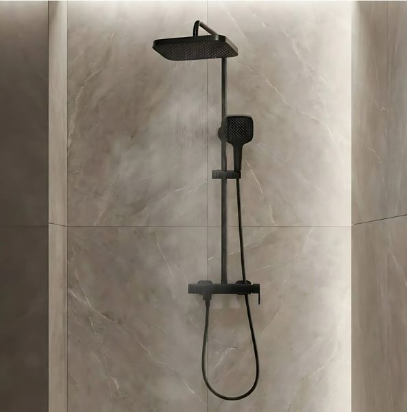 душова система для ванни та душу Rea Arlo black matt (REA-P7440) REA-P7440 фото