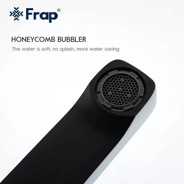 Душева система Frap F2457, поворотний вилив - перемикач на лійку/душ, 3 режими, чорний/хром F2457 фото