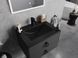 Умивальник (раковина) MEXEN ATENA 61 BLACK MATT врізний чорний MEX-25016070 фото 3