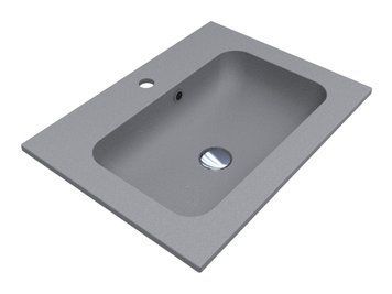 Умивальник DELLA 600 MIRASTONE GRAY Miraggio 0000988 фото