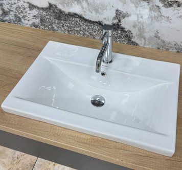 Умивальник (раковина) VBI FANUSA 60 WHITE врізний VBI-018064 фото