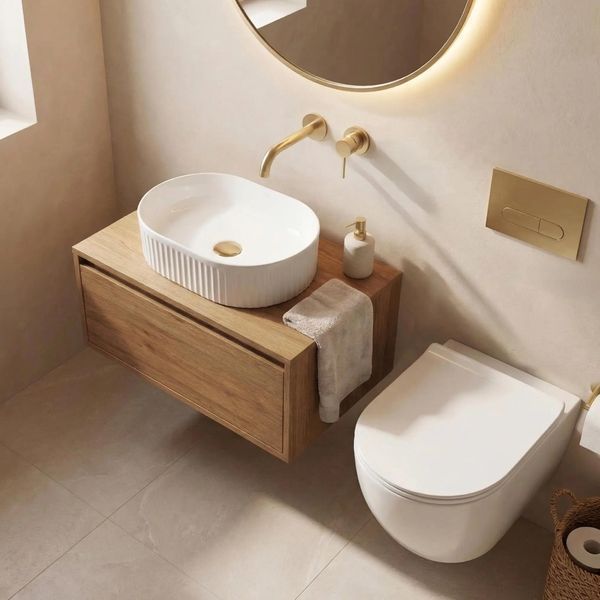 умивальник Rea Vanda Mini 40x30 глянсовий, білий (REA-U3536) REA-U3536 фото