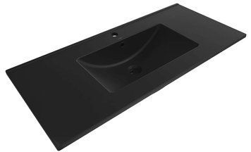Умивальник (раковина) MEXEN ATENA 101 BLACK MATT врізний чорний MEX-25011070 фото
