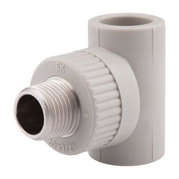 Трійник з PPR Ekoplastik 25х3/4", зовнішня різьба 9223 фото