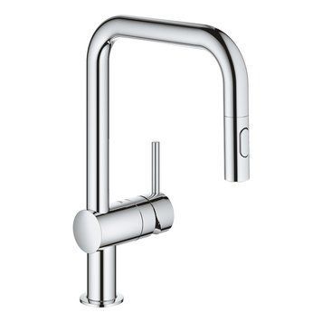 Змішувач для кухні з висувним виливом Grohe Minta 32322002 64373 фото