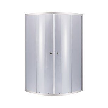 Душова кабіна Lidz Latwa SC90x90.SAT.MID.GR, скло тоноване 4 мм без піддона LLSC9090SATMIDGR2 фото