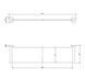 поличка Omnires Modern Project graphite (MP60930GR) MP60930GR фото 2