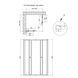 Душевая кабина Qtap Pisces CRM109-11SP5 90-105x90-105 см, стекло Pear 5 мм без поддона SD00045272 фото 2