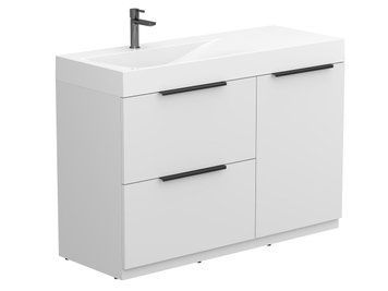 Тумба підлогова ALBA Біла з умивальником VIOLA 1200 L Miraggio 8815452 фото