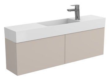 Тумба підвісна MINIMA сіра з умивальником TONI 1050 Miraggio 8815068 фото