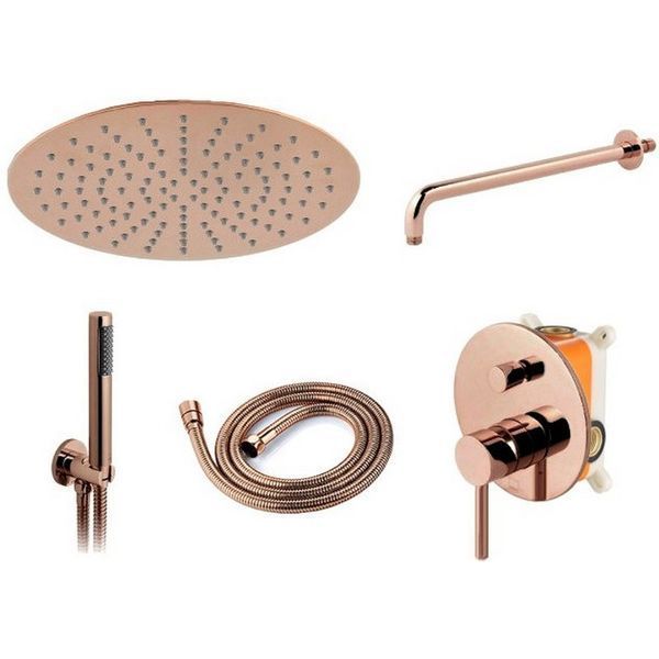 Душова система REA LUNGO ROSE GOLD + BOX прихованого монтажу REA-P4111 фото