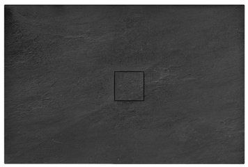 Душовий піддон REA STONE 80x100 BLACK REA-K9756 фото