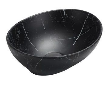 Умивальник (раковина) MEXEN ELZA BLACK STONE MATT накладний MEX-21014099 фото