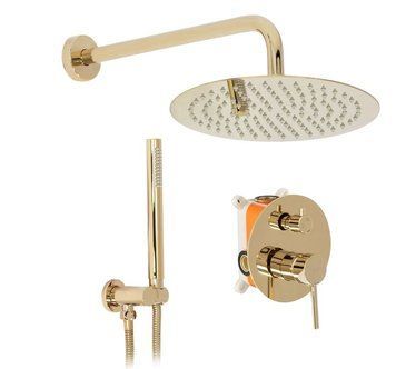 Душова система REA LUNGO GOLD + BOX прихованого монтажу REA-P4110 фото