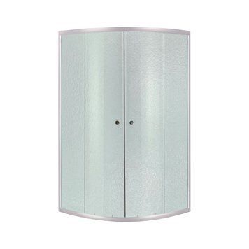 Душова кабіна Lidz Latwa SC90x90.SAT.LOW.FR, скло Frost 4 мм без піддона LLSC9090SATLOWFR2 фото