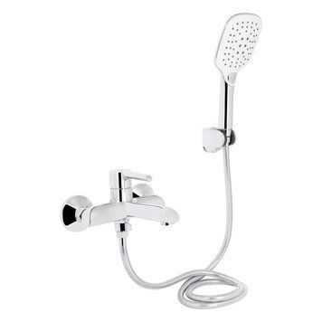 Смеситель для ванны Qtap Grand (c душевым гарнитуром) QTGRACRM006 Chrome SD00039601 фото