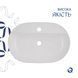 Комплект Qtap Scorpio: Раковина накладна овальна 600х400х120 мм White + Донний клапан PU02 QT14112203WN47315 фото 4