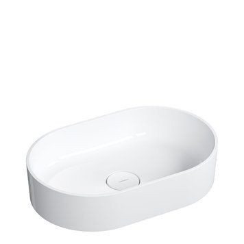 умивальник Omnires Ovo 55x36 white (OVOUNBP) OVOUNBP фото