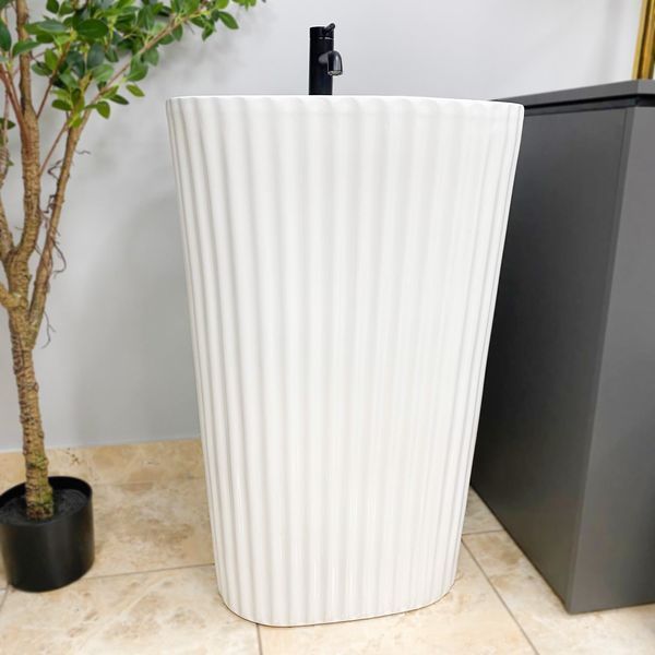 Умивальник (раковина) VBI TARSIA WHITE підлоговий VBI-019008 фото
