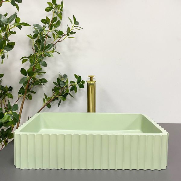 Умивальник (раковина) VBI FLORENTIA LIGHT GREEN MATT накладний VBI-015004 фото