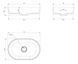 умивальник Omnires Ovo 55x36 white (OVOUNBP) OVOUNBP фото 4