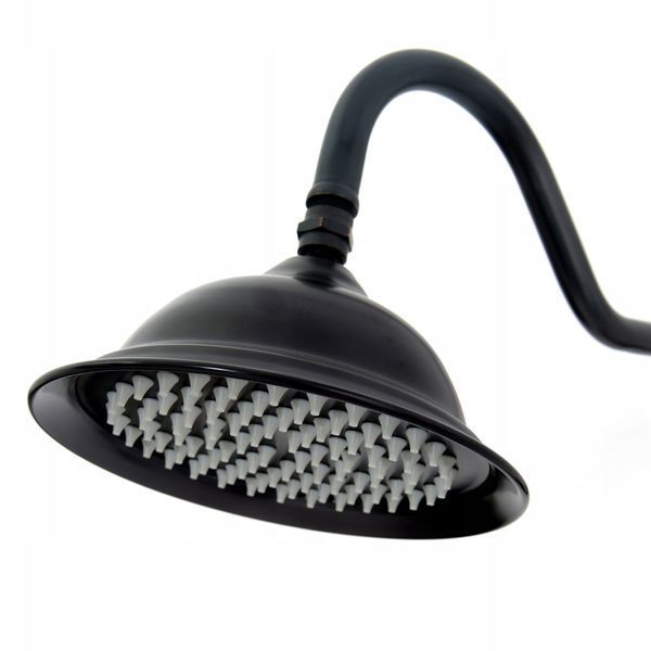 Душовий гарнітур REA RETRO OLD BLACK чорний з виливом REA-P2366 фото