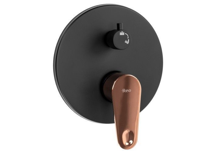 Душова система REA MILD BLACK ROSE GOLD + BOX прихованого монтажу * REA-P9143 фото