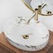 Умивальник (раковина) REA QUEEN CARRARA SHINY накладний * REA-U1232 фото 3