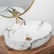 Умивальник (раковина) REA QUEEN CARRARA SHINY накладний * REA-U1232 фото 2