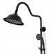 Душовий гарнітур REA RETRO OLD BLACK чорний з виливом REA-P2366 фото 4