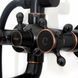 Душовий гарнітур REA RETRO OLD BLACK чорний з виливом REA-P2366 фото 9