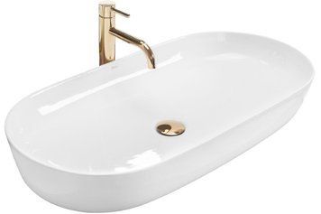 Умивальник (раковина) REA CLEO 81 WHITE білий накладний REA-U0563 фото