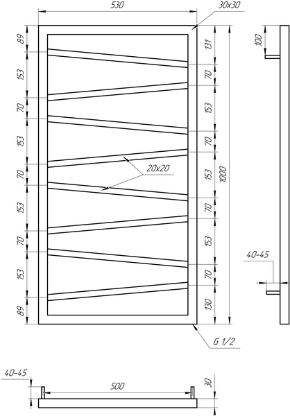 Сушка для рушників Genesis Light GA-4902 фото