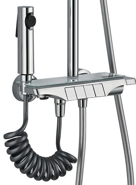 Душовий гарнітур REA SAVIO LED CHROME з термостатом REA-P8544 фото