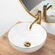 Умивальник (раковина) REA STELLA WHITE GOLD EDGE білий накладний REA-U7445 фото 4