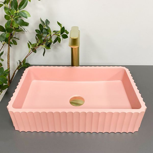 Умивальник (раковина) VBI FLORENTIA PINK MATT накладний VBI-015005 фото