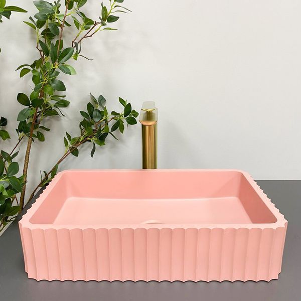 Умивальник (раковина) VBI FLORENTIA PINK MATT накладний VBI-015005 фото