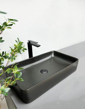Умивальник (раковина) VBI TRIEST BLACK MATT накладний VBI-012701 фото